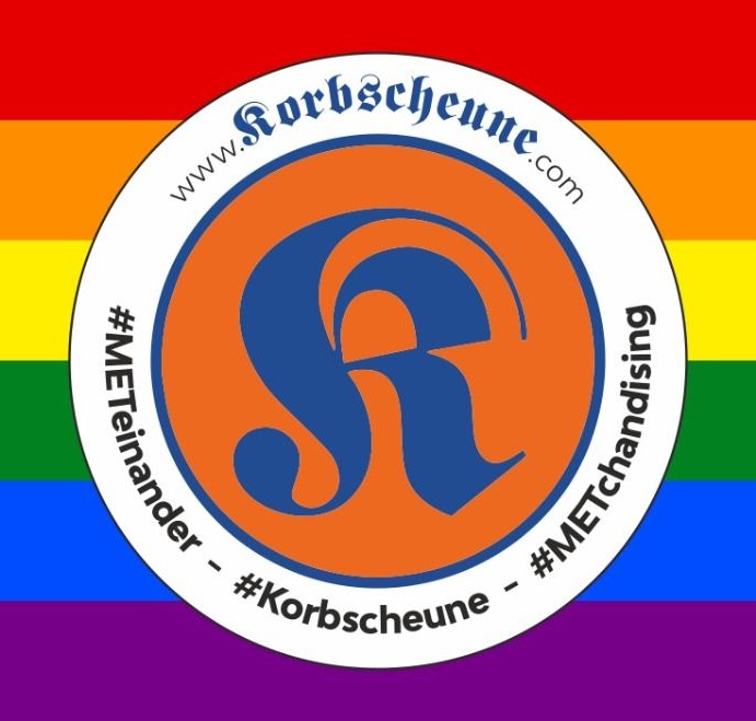 METchandising: Aufkleber, eckig 1, Typ: Regenbogen #METeinander