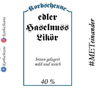 Haselnuss-Likör - 40 % - 500 ml