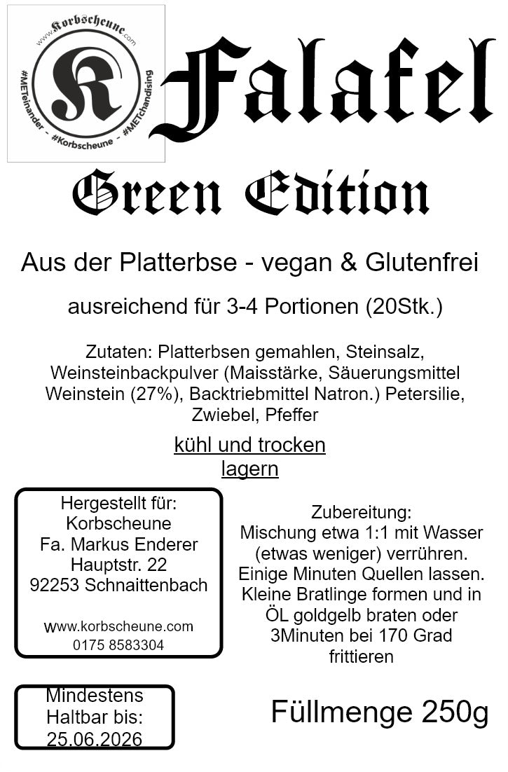 Falafel-Fertigmischung Testset / je 2 St. je Sorte