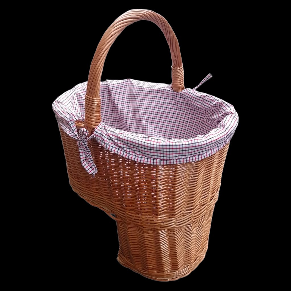 Treppenkorb / Stufenkorb, Vollweide, Holzboden