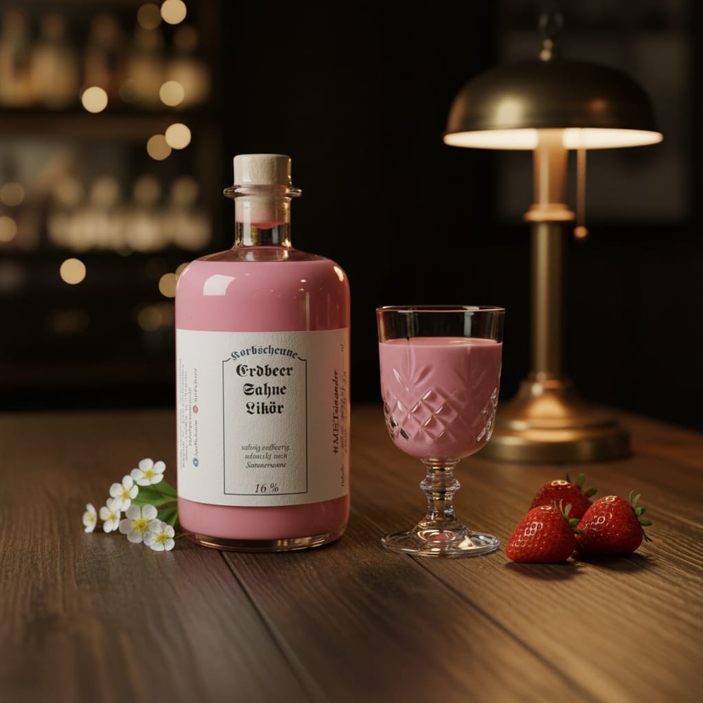 Erdbeer-Sahne-Likör - 500 ml