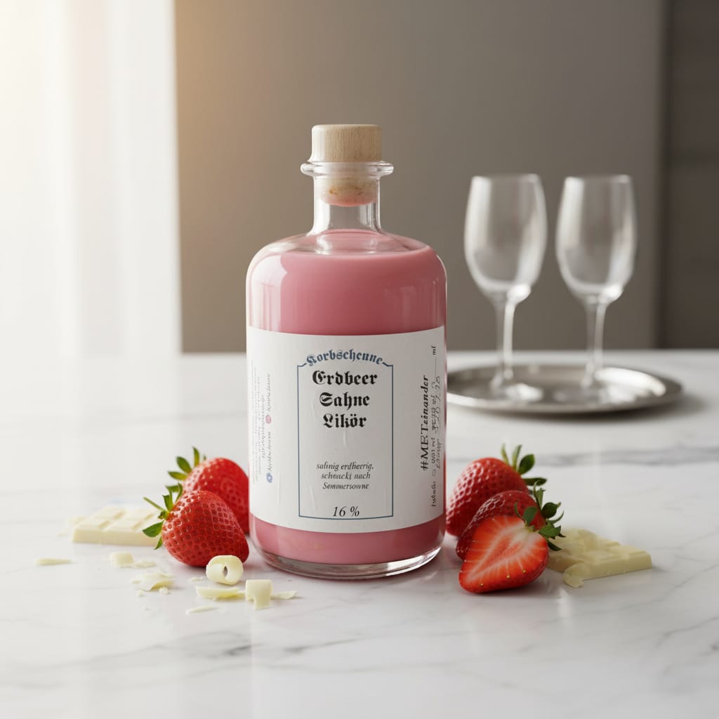 Erdbeer-Sahne-Likör - 500 ml