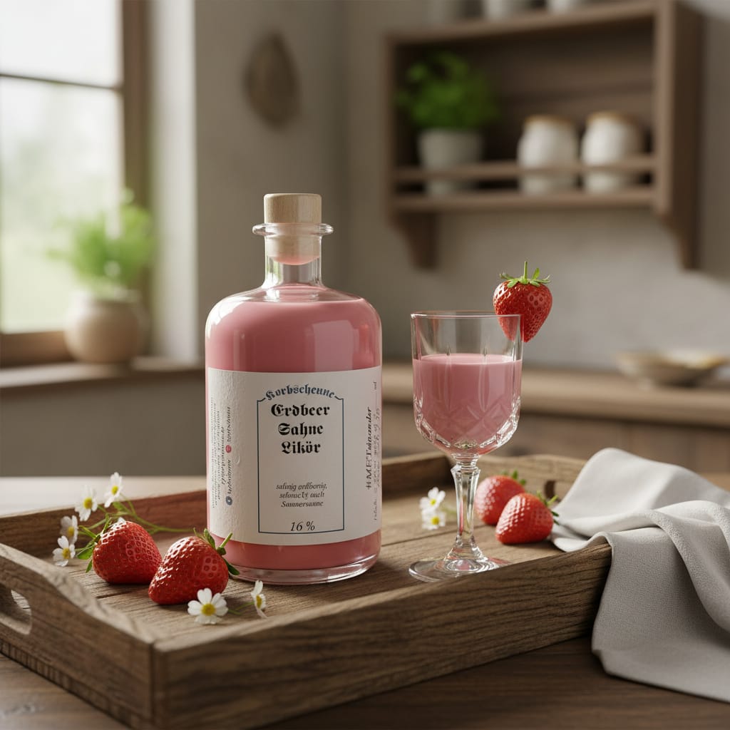 Erdbeer-Sahne-Likör - 500 ml