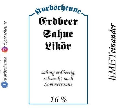 Erdbeer-Sahne-Likör - 500 ml
