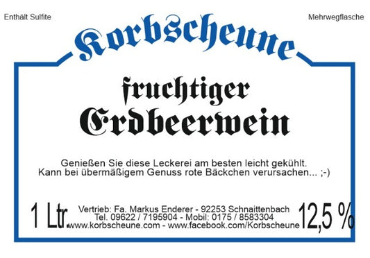 Erdbeerwein