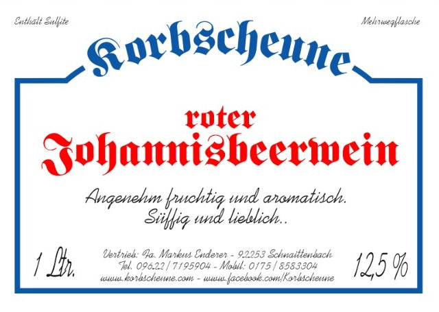 Johannisbeerwein, rot