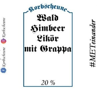 Waldhimbeer-Likör mit Grappa - 200 ml