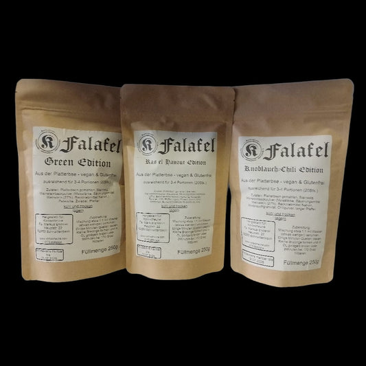 Falafel-Fertigmischung Testset / je 2 St. je Sorte