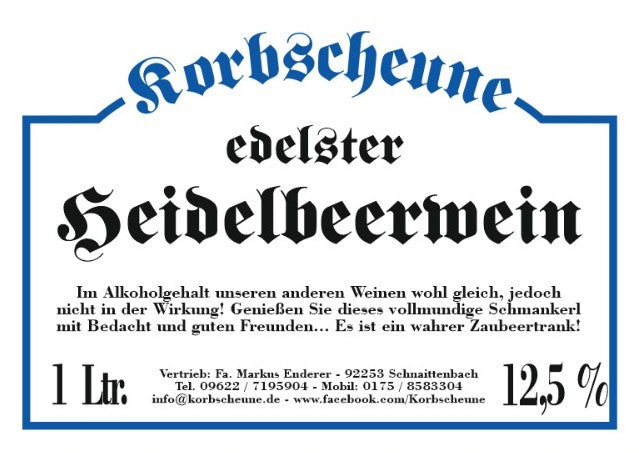 Heidelbeerwein